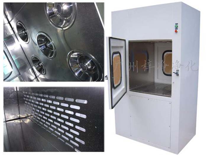 風淋傳遞窗配H14高效過濾器,過濾掉0.5微米及以上的塵埃。 風淋傳遞窗配H14高效過濾器,過濾掉0.5微米及以上的塵埃。